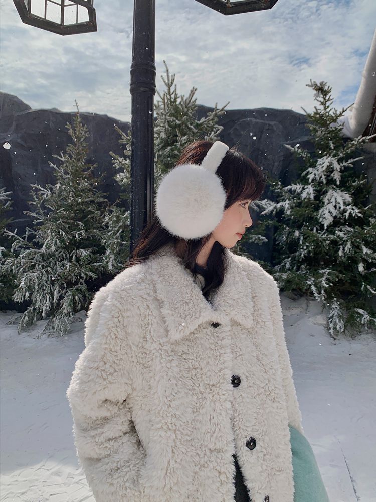 Cache-oreilles en peluche mignons d'hiver résistants au froid, gardant au chaud, résistants au gel Cache-oreilles cache-oreilles équitation oreilles chaudes_voghion.com