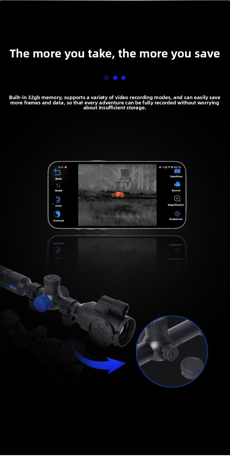 Longot TB650L Entfernungsmesser Wärmebildteleskop HD Infrarot-Nachtsichtgerät Such- und Zielhilfe_voghion.com