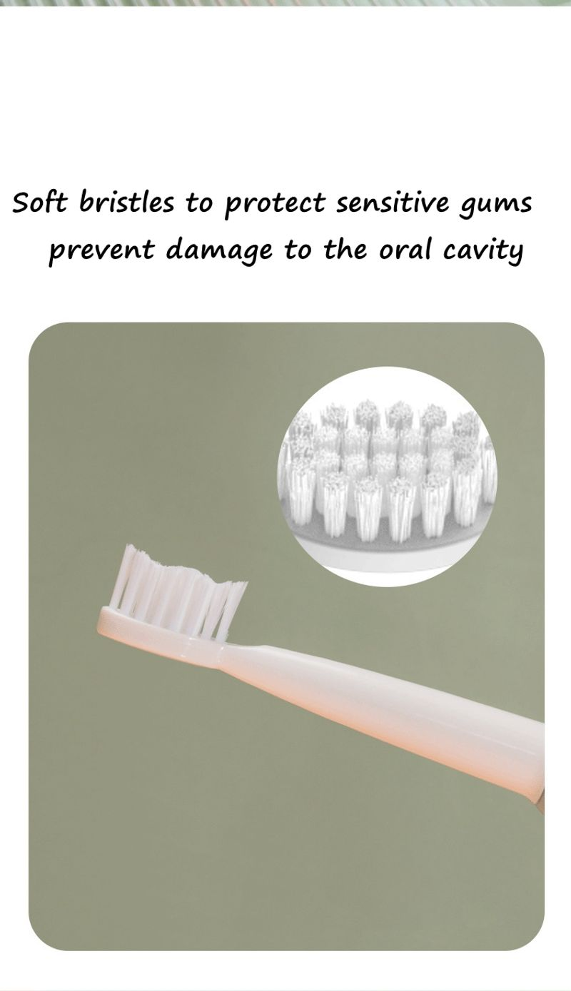 Escova de dentes elétrica USB Sonic com cerdas macias e temporizador inteligente, 3 engrenagens, conjunto de cabeça de escova de substituição para limpeza oral e clareamento_voghion.com