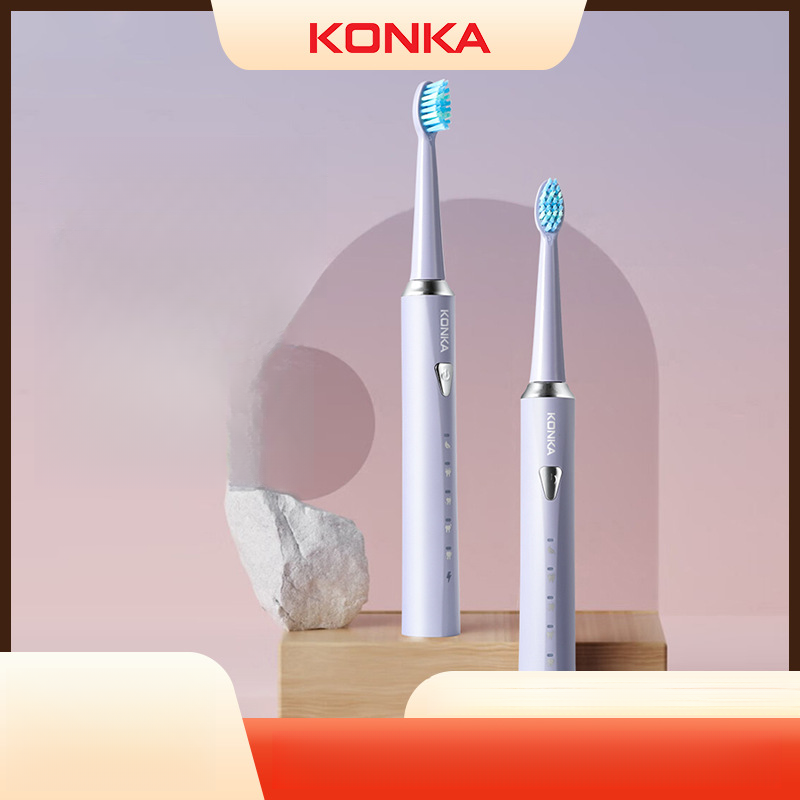 Konka Rechargeable Adult Soft Bristle Waterproof 5-Speed Adjustable Sonic Electric Toothbrush_voghion.com