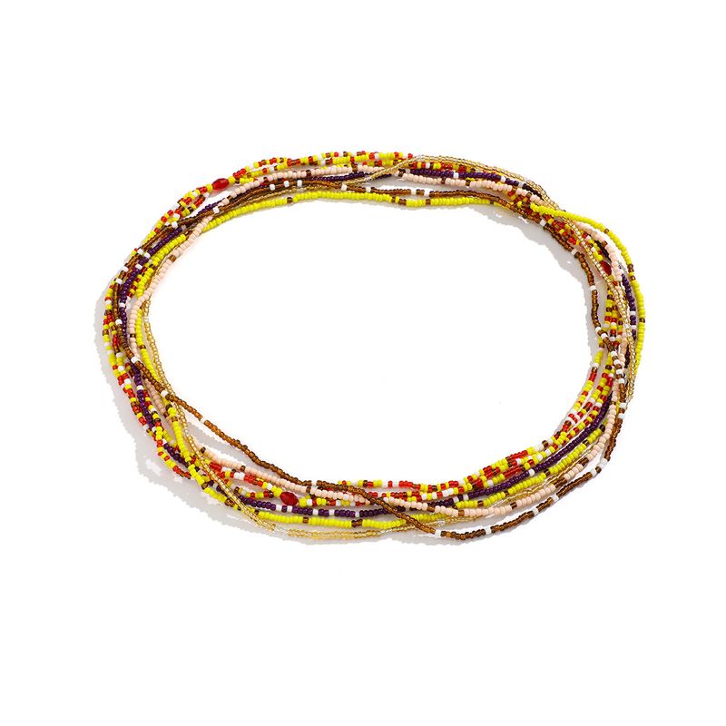Set da donna sexy in stile spiaggia per le vacanze, set di gioielli con catena per il corpo con conchiglia geometrica personalizzata_voghion.com