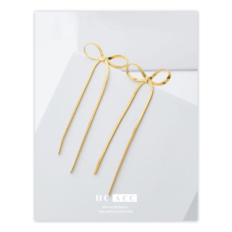 Quastenschleifen-Ohrringe für Damen, Nischen-High-End-Ohrringe, lange Quastenohrringe, Schmetterling_voghion.com