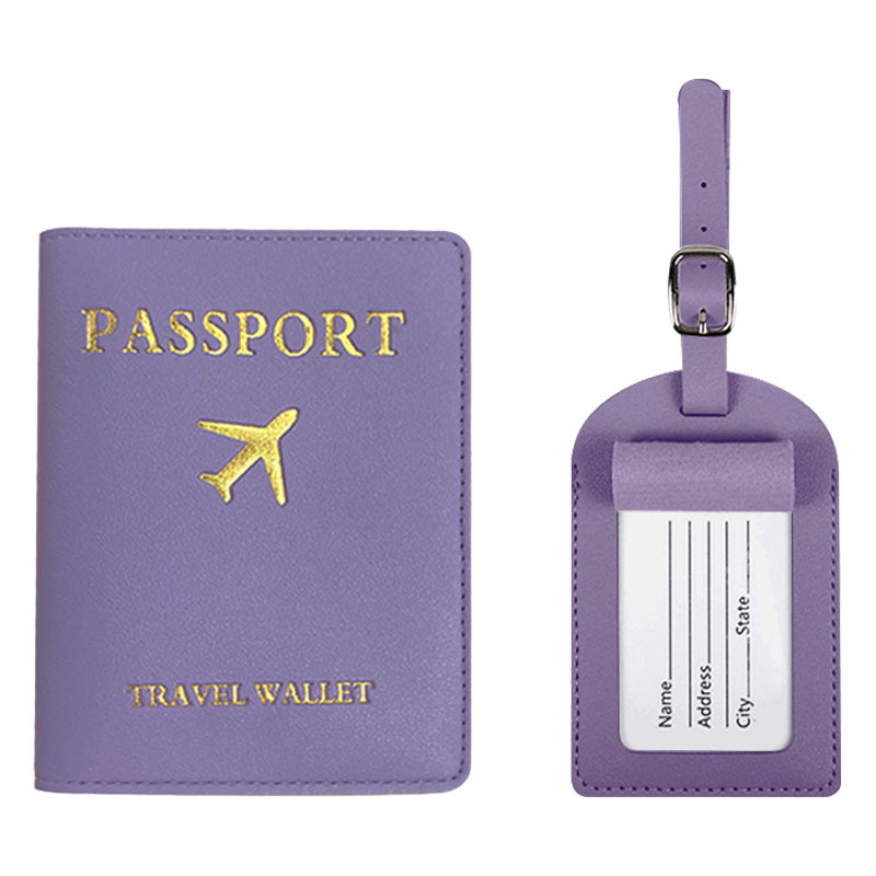 Luggage Tag And Passport Cover, Set Card Passport Holder Set Luggage Tag Passport Holder Passport Cover_voghion.com