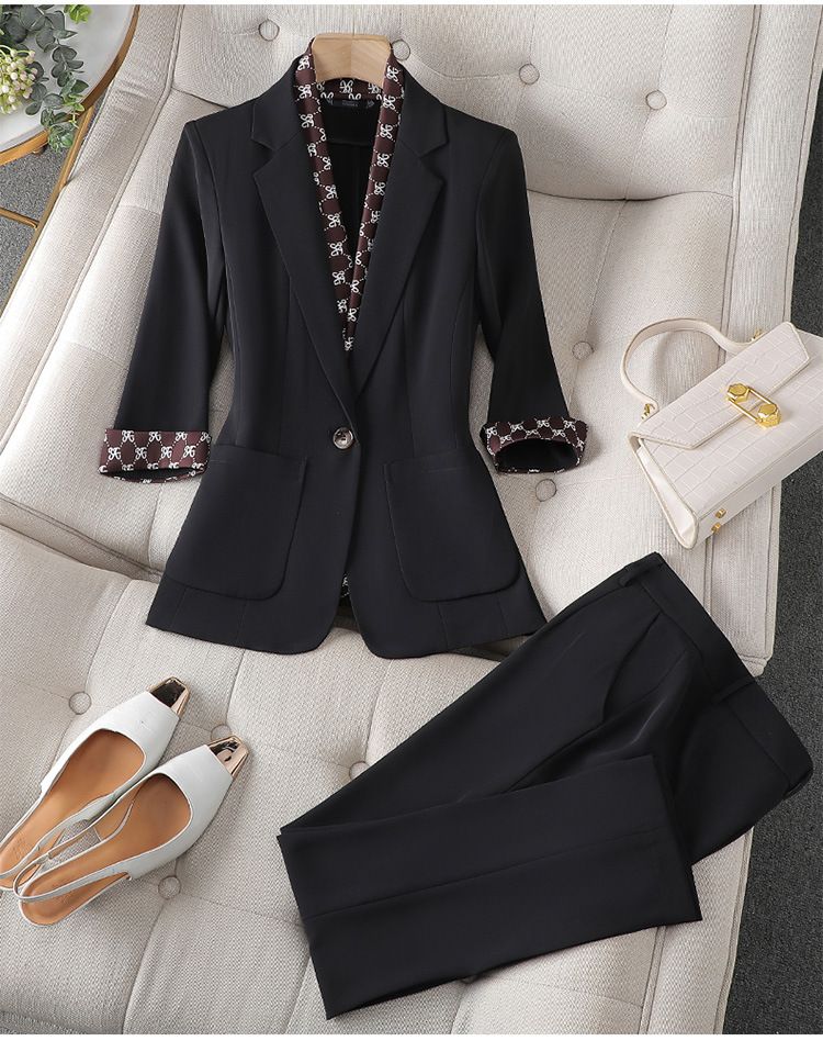 Abbigliamento da donna in primavera e in estate, temperamento alla moda, vestibilità slim, abiti professionali e casual, abbigliamento da lavoro di alta qualità per le donne_voghion.com