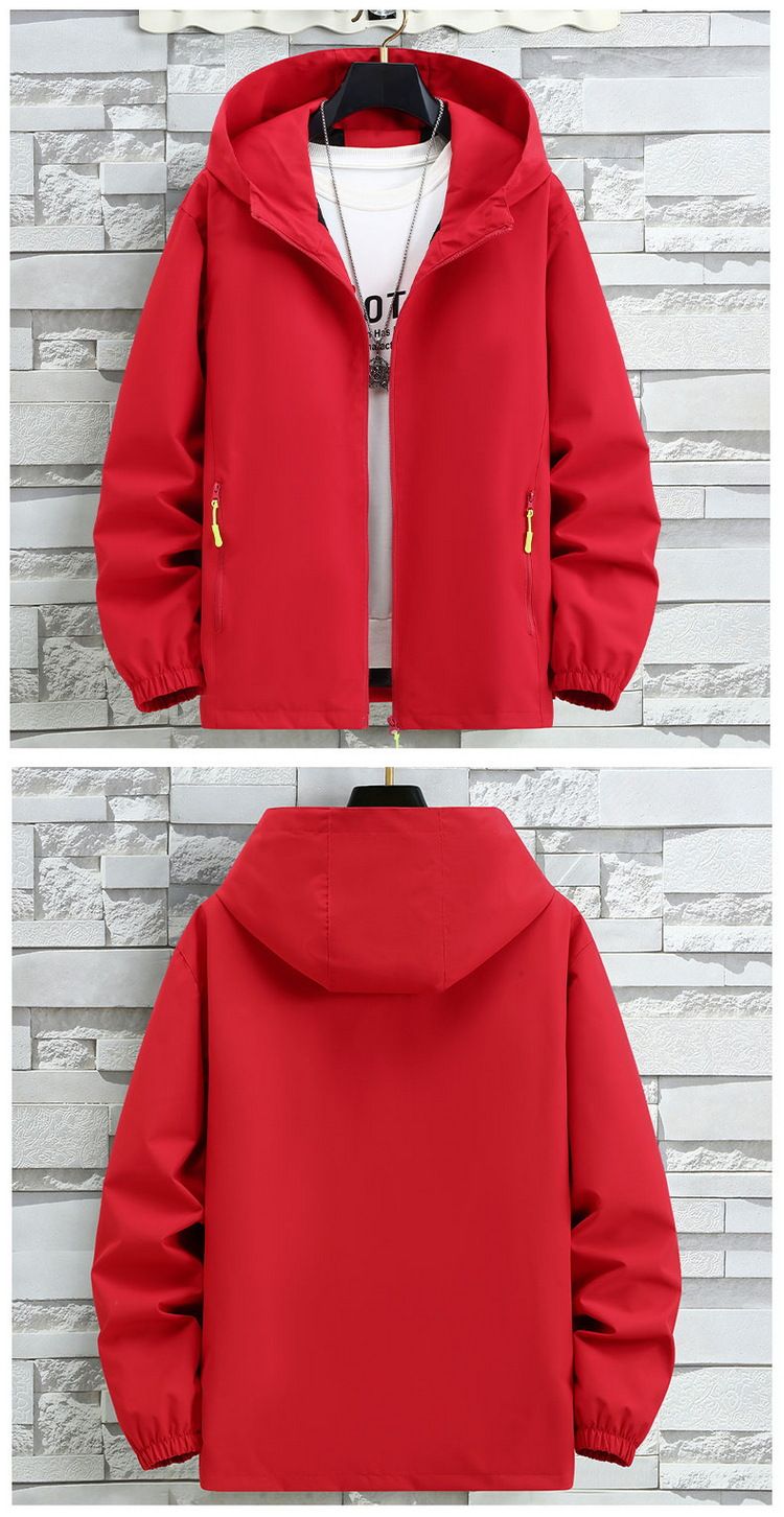 Übergroße Kapuzenjacke für Herren – Leichter, atmungsaktiver Freizeitmantel mit Reißverschluss (Schwarz, Grau, Rot, Blau) – Übergröße 7XL erhältlich_voghion.com