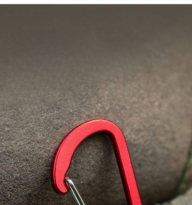 Outdoor Carabiner D-shaped Quick Clip Keychain Ring Aluminum Alloy Type Canopy Tent Camping Backpack Hook_voghion.com