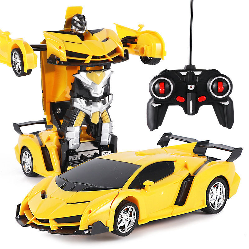 Remote One Click Deformation Car, Diamond Wireless Remote Control Car Robot, Charging Dynamic Boy And Children's Toys_voghion.com