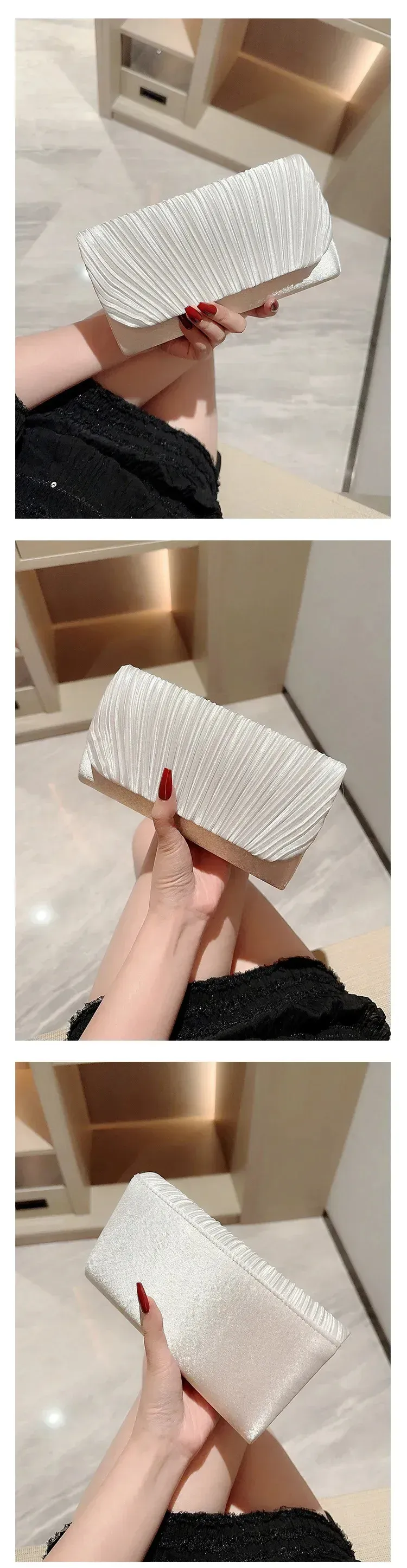 Borsa da sera da donna di alta qualità, pochette da sposa, borsa da festa, borsa a tracolla con catena, borsa da donna retrò 2025 250614l_voghion.com