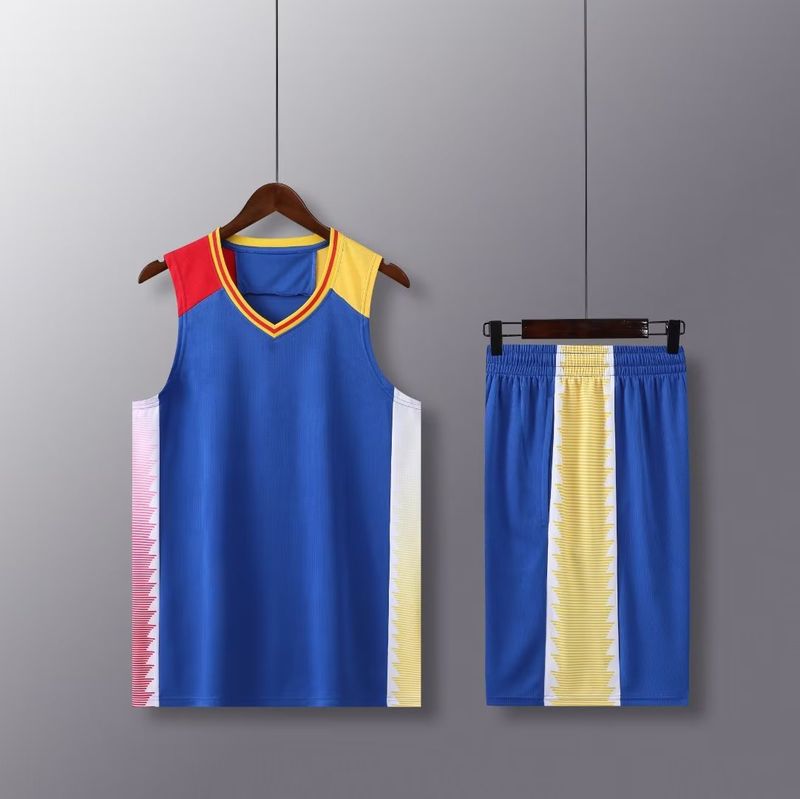 Ensemble de combinaison de basket-ball, maillot imprimé tendance pour hommes, gilet de camp d'entraînement, uniforme d'équipe de compétition étudiante, achat groupé_voghion.com