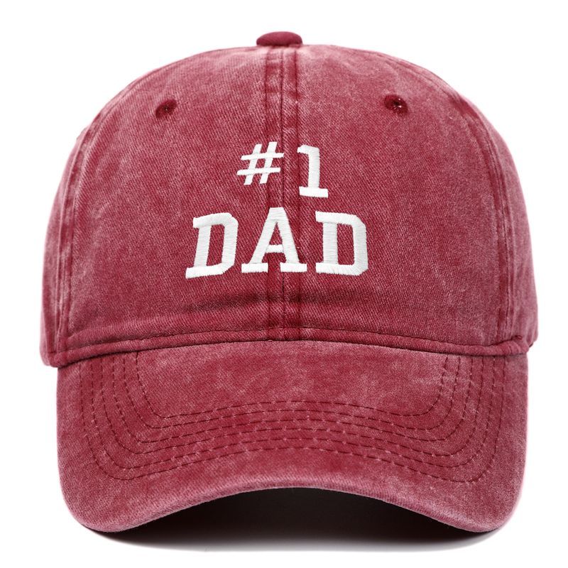 Unisex DAD alfabesi işlemeli şapka karikatür retro eski yumuşak üstlü yıkanmış beyzbol şapkası_voghion.com