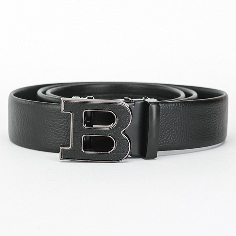 VOOTHOST Herren Ledergürtel Metall Automatische Schnalle Arbeitsgürtel Hochwertiger Herren Leder Business Gürtel VB188_voghion.com