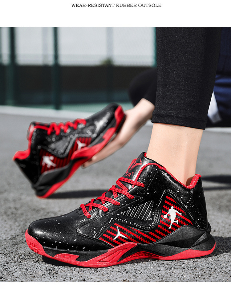 Men's plus size venom basketball sneakers, combat boots, high-top shoes, sports casual shoes for boys and young people_voghion.com