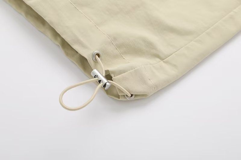 Women's outerwear new fashionable contrasting color loose and versatile temperament casual windbreaker_voghion.com