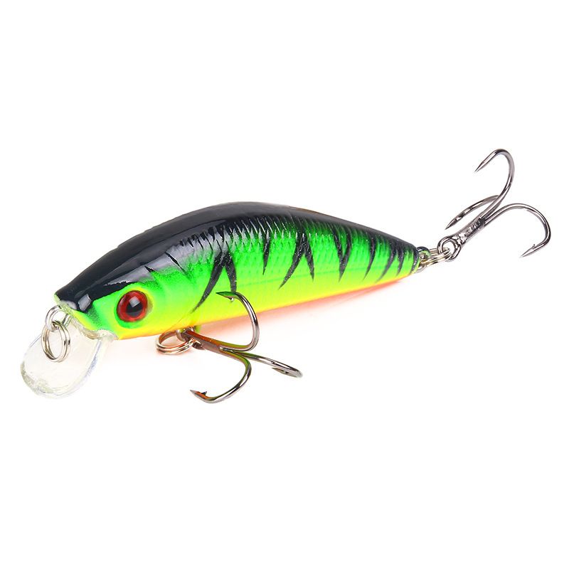 Köder Minnow 7cm/8,5g High Carbon Stahl Drei Anker Haken Kunststoff Harten Köder Simulation Fisch Köder_voghion.com