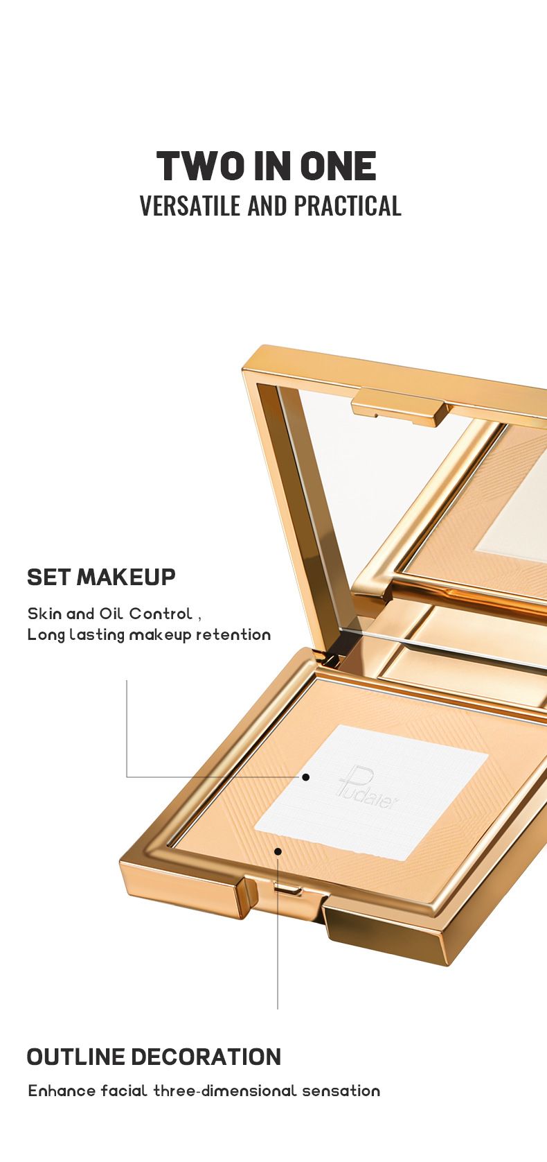 Matte Oil Control Setting Honey Makeup Concealer Powder_voghion.com