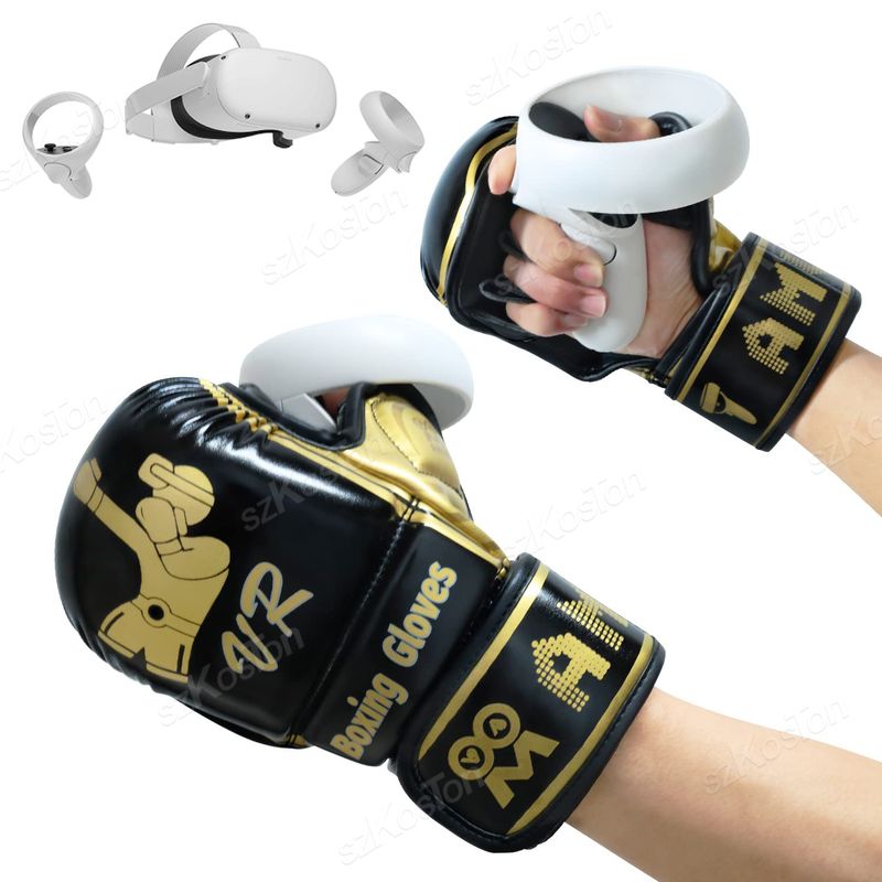 Bokso pirštinės, skirtos „Oculus Quest 2 VR“ jutikliniam valdikliui, VR bokso žaidimams, „Thrill of The Fight“ žaidimui, skirtiems „Oculus Quest 2“ priedams._voghion.com