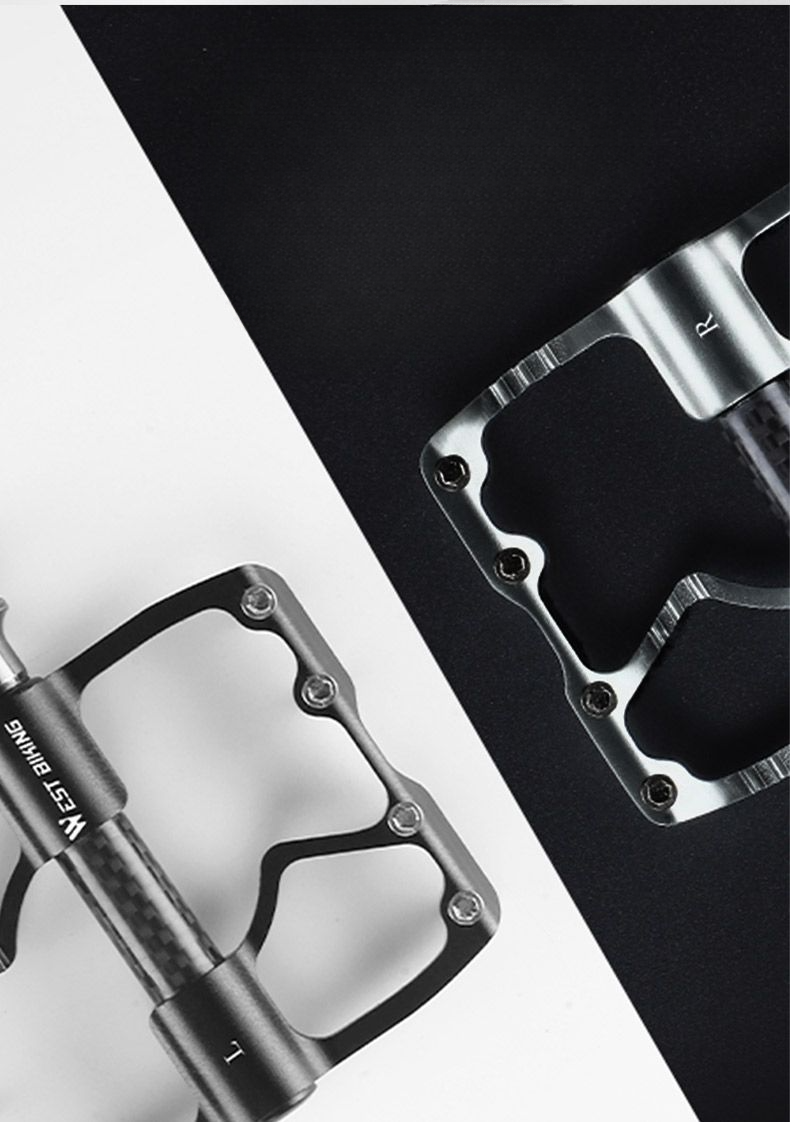 Xiqizhe Bicycle Aluminum Alloy 3 Bearing Mountain Road Bike Pedal Carbon Fiber Shaft Sleeve_voghion.com