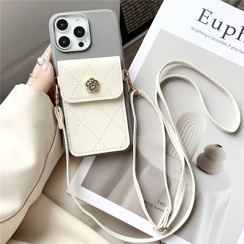 Phone Case For Xiaomi Mi 14T 13T Pro 11 Lite 5G NE 3D Flower Wallet Card Bag Crossbody Lanyard Soft Silicon Cover For Xiaomi 14t_voghion.com