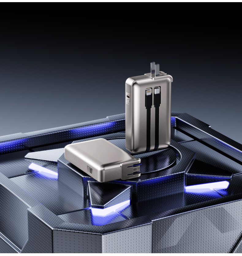 Neuer 3C-zertifizierter Bank-AC-Wandstecker mit integriertem Kabel, superschnelles Laden, kompaktes tragbares mobiles Netzteil_voghion.com