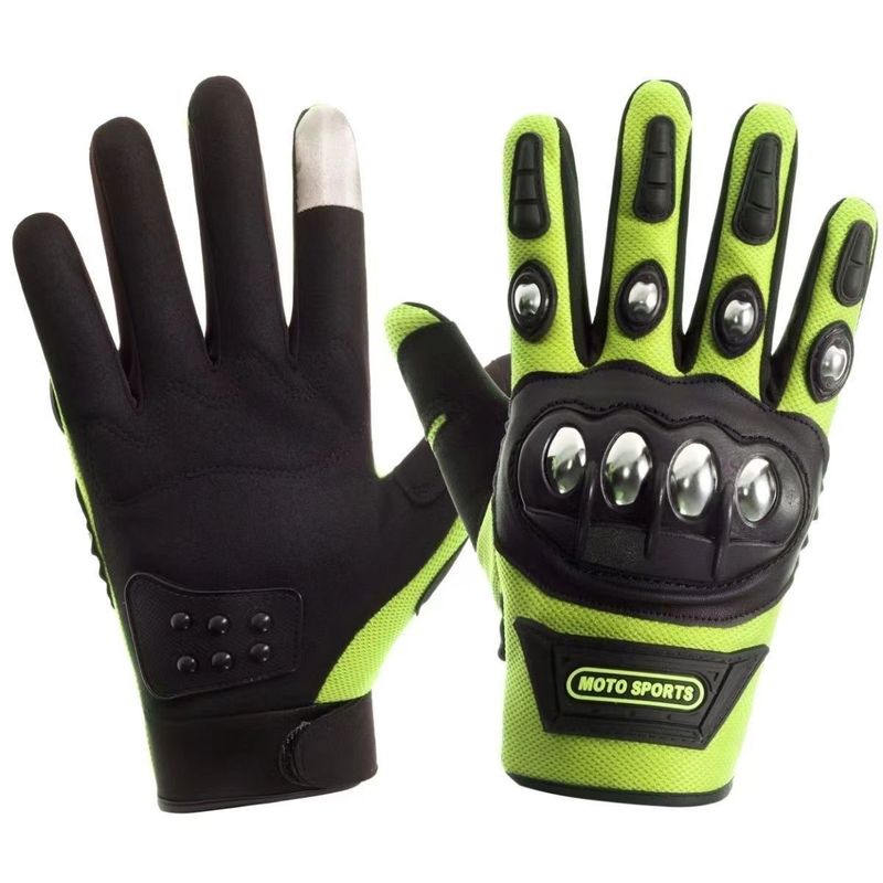 Hard Tactical Steel Shell Protective Outdoor Anti-Slip Self-Defense Half-Finger Combat Riding Half-Length Motorcycle_voghion.com