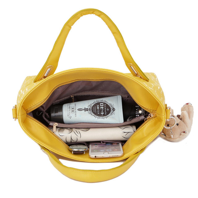 4 pezzi/set set di borse da donna elegante borsa a tracolla in pelle PU moda borse da donna con pochette a tracolla in tinta unita selvaggia_voghion.com
