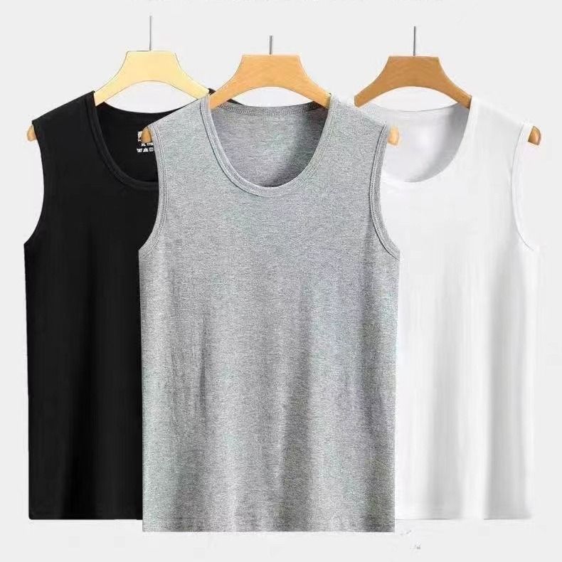 Maglietta sportiva senza maniche con scollo rotondo, a maniche lunghe, da uomo, tinta unita, traspirante_voghion.com