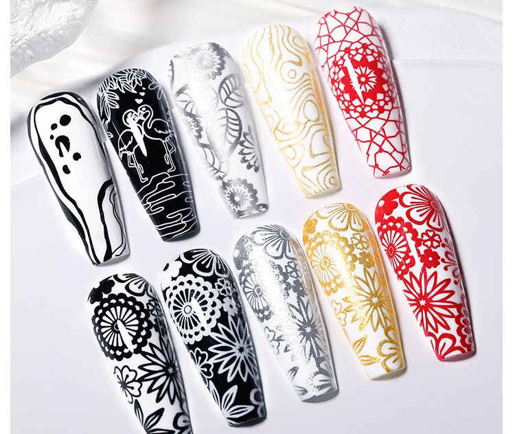 Nagelkleber BORN PRETTY Nail Art Lackierter Nagellack Nagellack Nagellack Farbtransfer Nagellack Drucköl_voghion.com