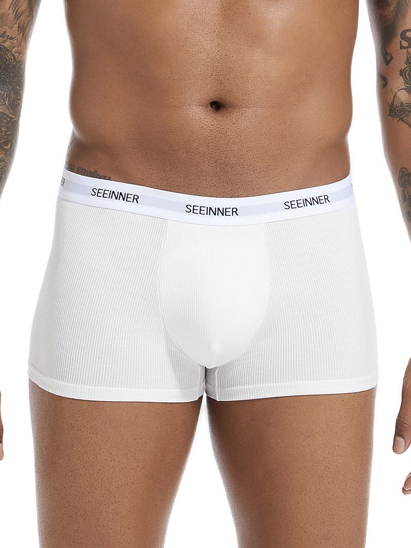 Men's Underwear Boxer Briefs Comfortable Cotton Boxer Shorts Breathable Thin Large Size_voghion.com
