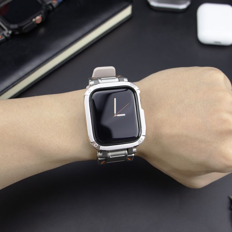 Applicabile al set di cinturini in TPU anti-caduta per Apple Watch 9 Ultra Explorer_voghion.com