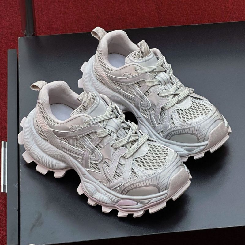 Zapatos ligeros y versátiles para papá, primavera 2025, para mujer, con suela gruesa y aumento de altura, informales, con cordones._voghion.com