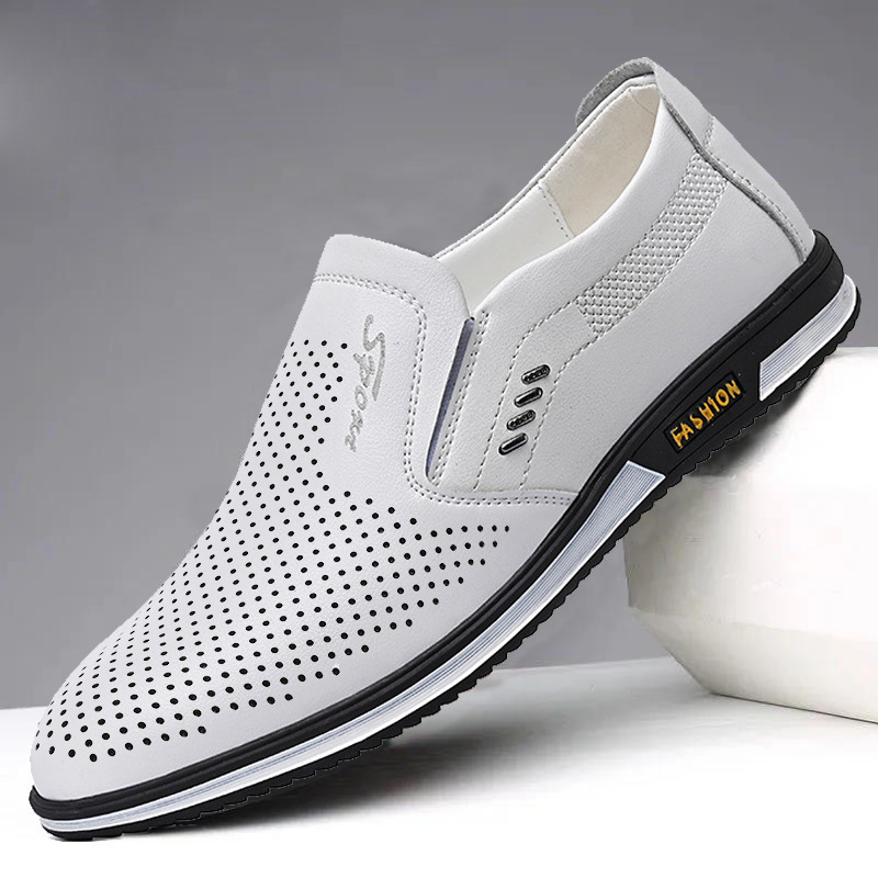 Men's Loafers Patent Leather Suede Toe Wedding Footgear Shoes Round Toe Square_voghion.com