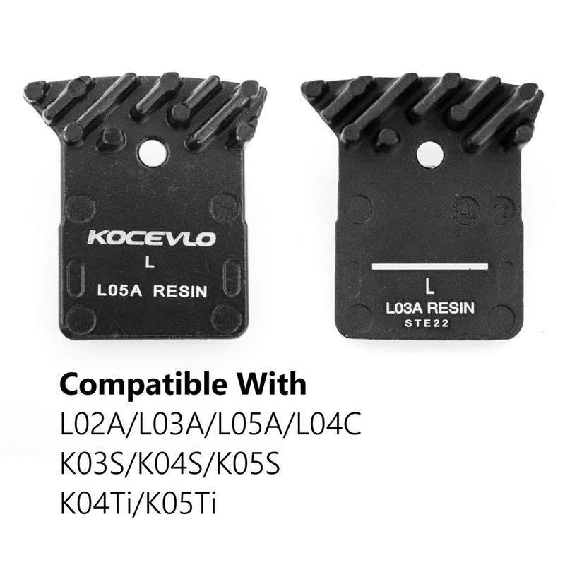 1 Pair Kocevlo L05A Resin ICE Pad Silent Effect For SHIMANO Road Disc Brake Wear Resistance Caliper Up L03A/L02A_voghion.com