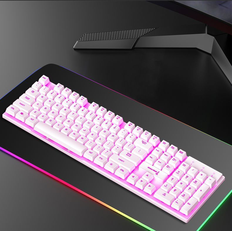 Great Wall K16 Tastatur-Maus-Set, mechanisches Gefühl, verkabelt, leuchtend, USB, schwebend, PUBG, Gaming-Laptop, universell_voghion.com