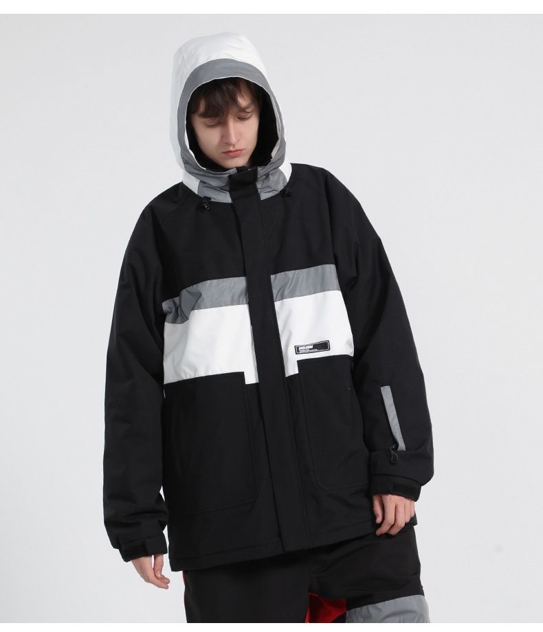 001 001 2021 Nuovo sci da donna, caldo, imbottito, impermeabile, doppia tavola, attrezzatura Internet Celebrity, snowboard riflettente alla moda_voghion.com