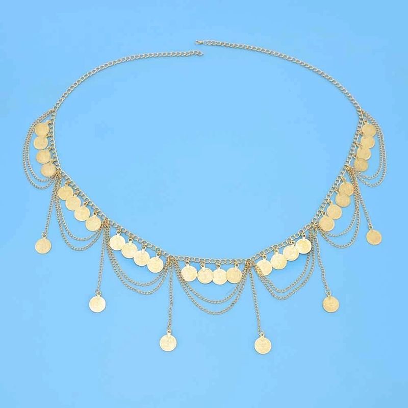 New Bohemian Waist Chain Hanfu European and American New Coin Tassel Waist Accessories Women's Exotic Belly Dance Waist Accessories_voghion.com
