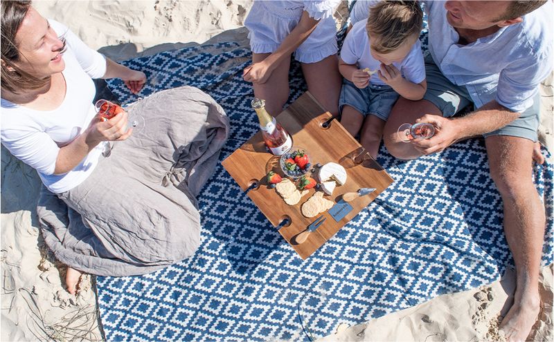 Komorebi Extra Large Picnic 198.12cm X 149.86cm Waterproof Outdoor Blanket, Foldable Portable Sandproof Beach Blanket -_voghion.com