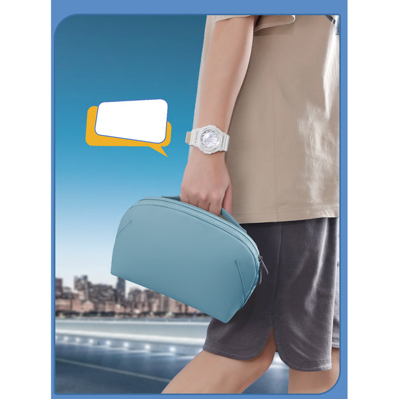Bolsa de almacenamiento digital multifuncional portátil BUBM de gran capacidad con diseño de volcán tridimensional._voghion.com