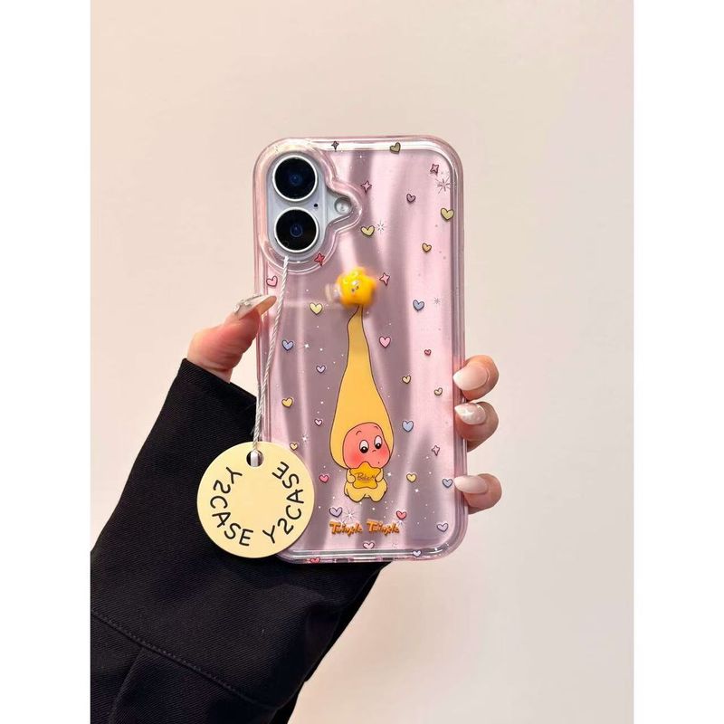 Custodia per telefono TechGlobe con motivo a cuore e stella a forma di piccola persona, compatibile con modelli da 16, 15, 14 e 13 pollici, per donne_voghion.com