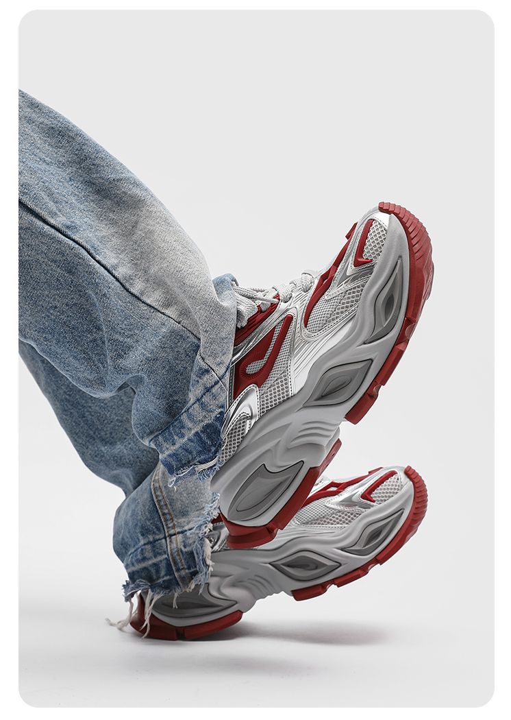 Cat Eye Dad Couple Style 2025 Spring Thick Sole Casual Sneakers Mesh Breathable Height Increasing National Trend Unisex_voghion.com