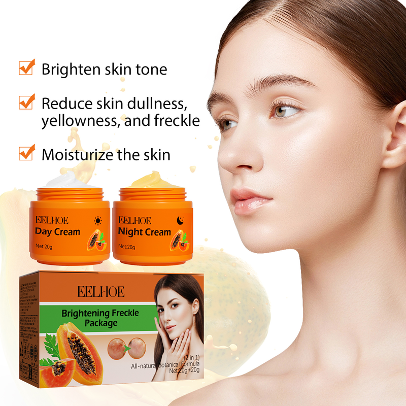 EELHOE Papaya Whitening Freckle Cream Lightens Dark Spots On The Face, Brightens And Moisturizes The Skin Early And Late_voghion.com