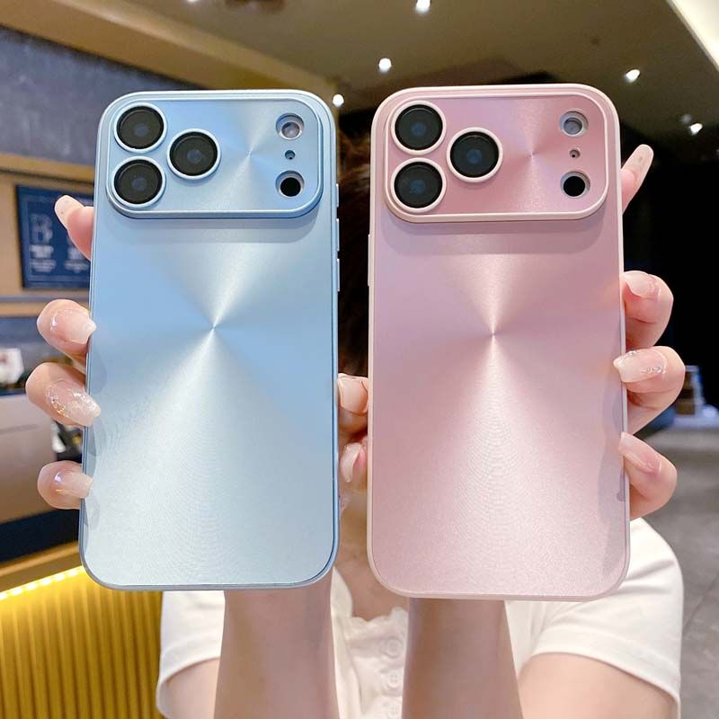 Laser Aurora CD Pattern Matte Case For IPhone 17 Air 16 15 14 13 12 11 Pro Max Lens Film Protection Shockproof Armor Hard Cover_voghion.com