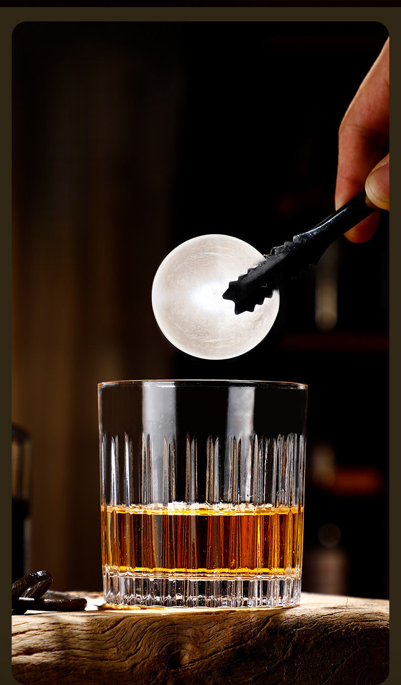 Crystal Creative Whiskey Cocktail Liquor Classic Glass ROCK Bar Ice Ball Cup_voghion.com