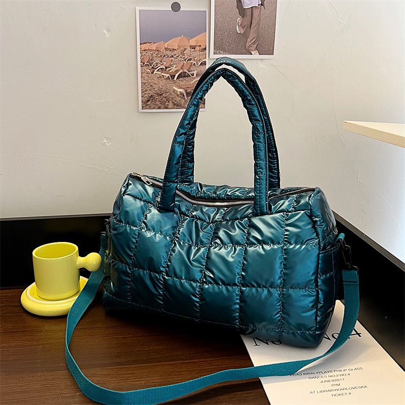 2025 Autumn Winter New Jacket Embroidered Thread Space Cotton Crossbody Fashion Shiny Women's Bag Casual Handbag_voghion.com