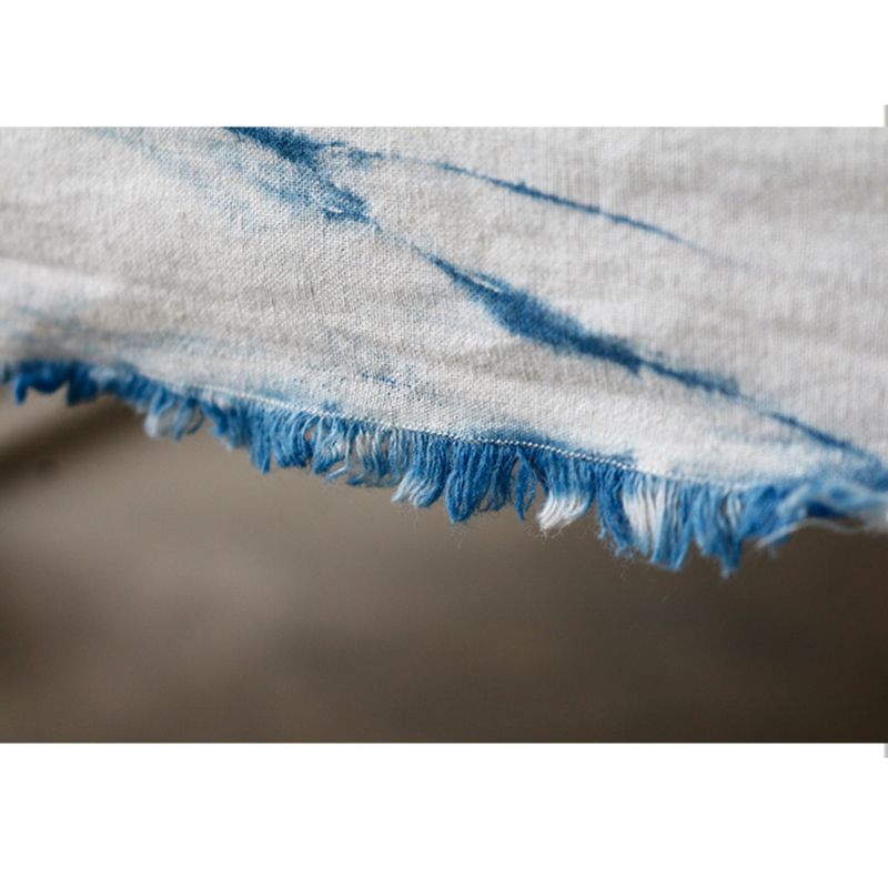 Nappe rectangulaire marron café fraîchement nouée à la main, nouveauté 2025_voghion.com