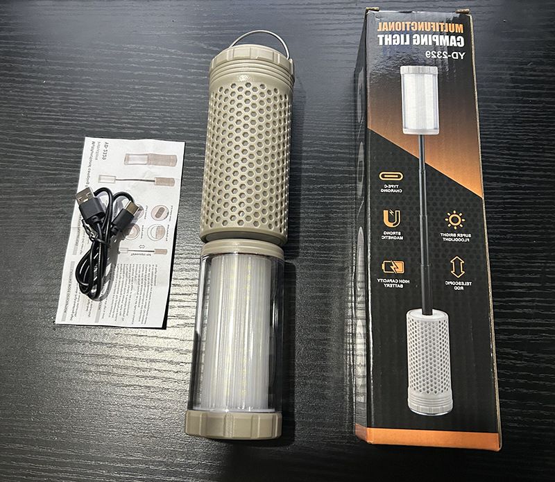 Einziehbare, magnetische, USB-aufladbare Arbeitsleuchte für den Außenbereich mit langer Akkulaufzeit – ideal für Zelt, Camping und Freizeit_voghion.com