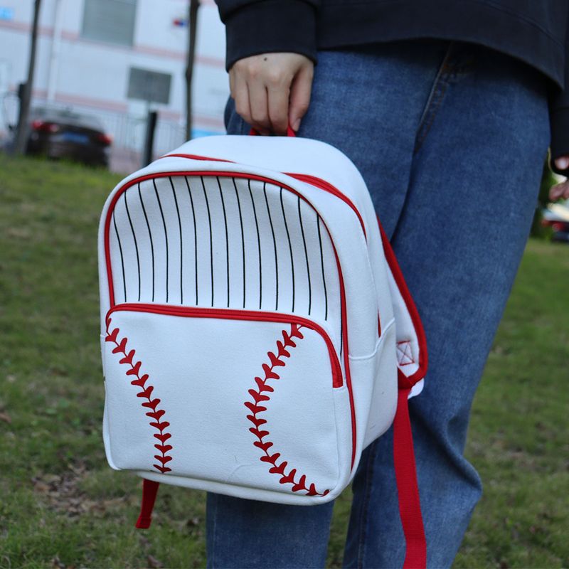 Backpack yellow baseball softball backpack European and American style outdoor children backpack cross-border primary school student schoolbag_voghion.com