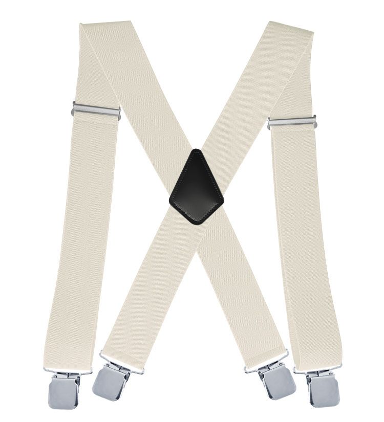 VOOTHOST Heavy Duty Big Size Suspenders For Men Work Outdoor Wide X Back 4 Strong Clips Adjustable Elastic Trouser Braces Straps F0217_voghion.com