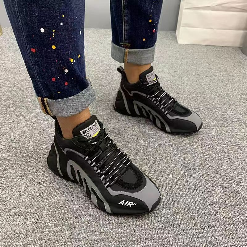 N S Scarpe New Spring High Top Uomo Sneakers Casual Suole in pelle Ins Trendy Old Dad_voghion.com