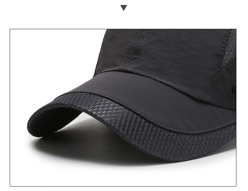 New Spring Summer Men Baseball Caps Male Breathable Mesh Snapback Hats Black Sport Dad Fishing Hats Cap For Men_voghion.com