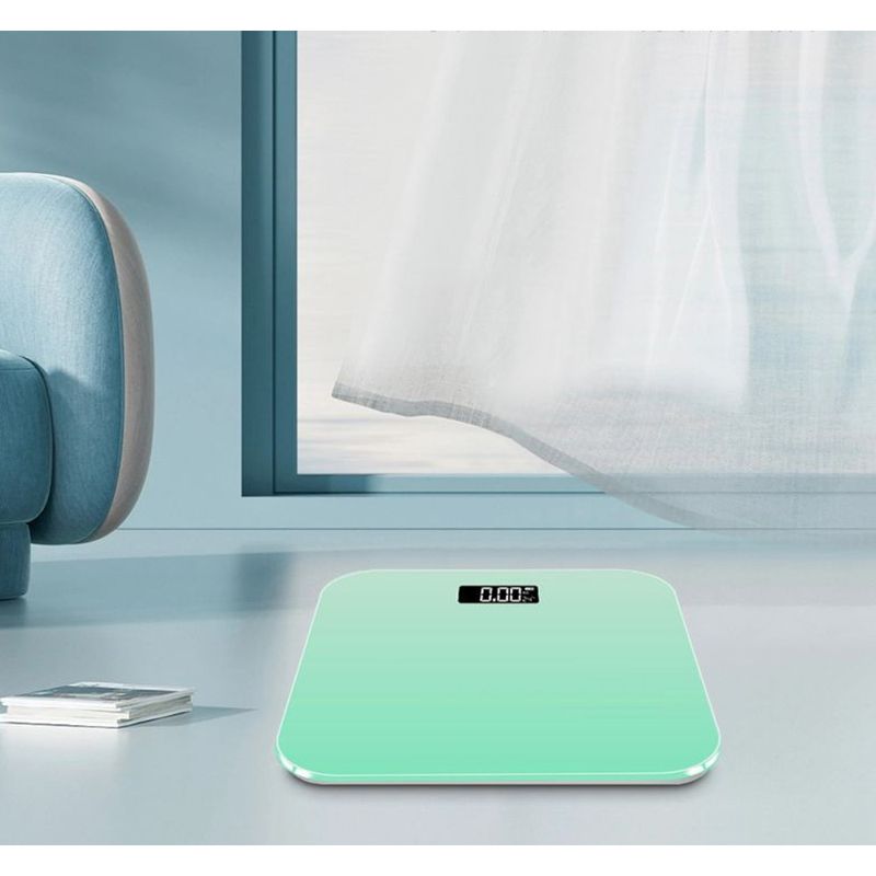 New Gradient Home Smart Electronic LCD Display Rechargeable Bluetooth Fat Body Scale Professional Weighing Weight Loss_voghion.com